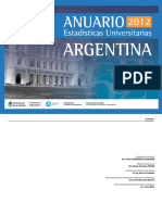 Estadisticas Universitarias Argentinas - Anuario - 2012 SPU PDF