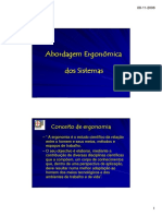 Abordagem Ergonomica Dos Sistemas PDF