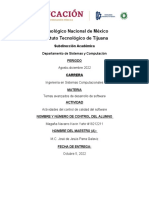 Actividades Del Control de Calidad Del Software