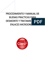 Procedimiento y Manual de Buenas Practicas Desmontes MW