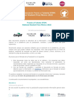Guia de Postulacion 2022 National Student Prize Mexico PDF
