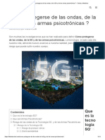 Cómo Protegerse de Las Ondas, de La 5G y de Las Armas Psicotrónicas - Salud y Medicina