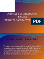 O Rural e o Urbano No Brasil