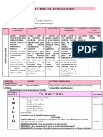 Actividad de Aprendizaje Com. 14-11 - 2022 4 Años