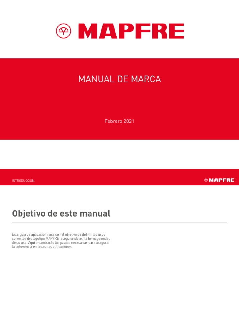 Manual Logos MAPFRE PDF Marca
