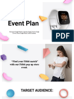 Fitbit Event Plan