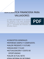 Matematica Financiera para Valuadores