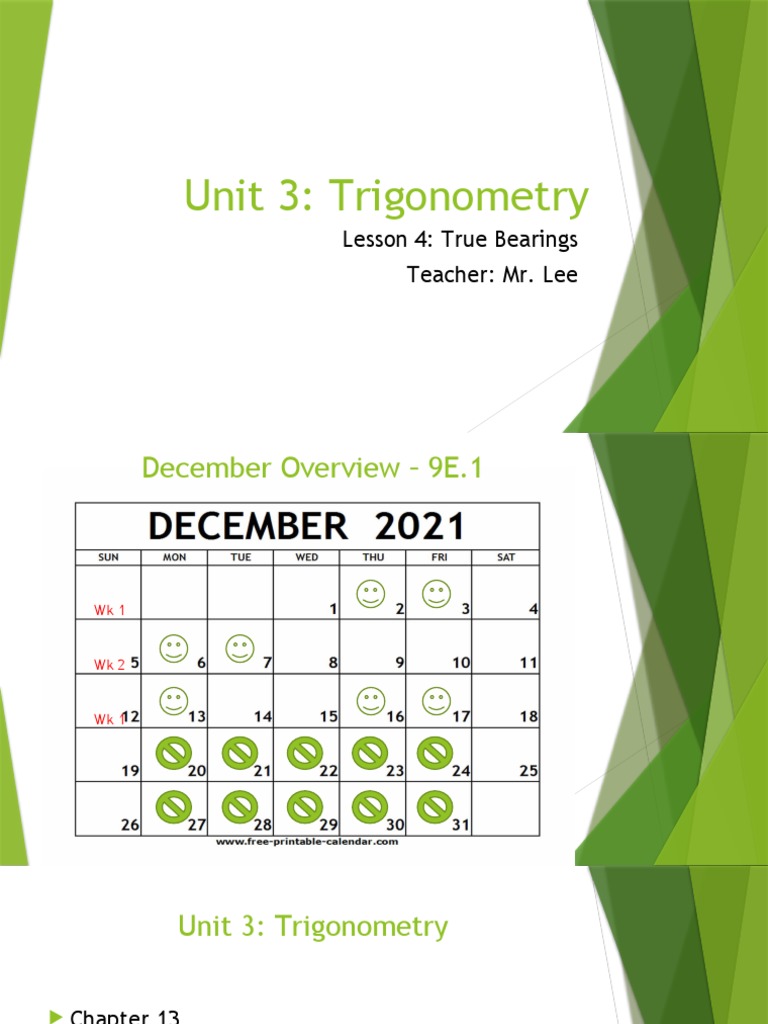3.4 True Bearings PDF Trigonometry Angle