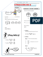 17.sustracción de Números Racionales para Primer de Secundaria PDF