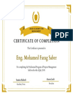 White and Gold Elegant Completion Certificate PDF
