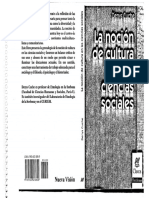 Cuche - La Nocion de Cultura en Las Ciencias Sociales PDF