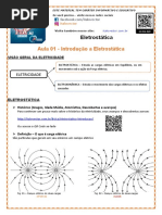 Eletrostática Aula 01 Introdução e Processos de Eletrização