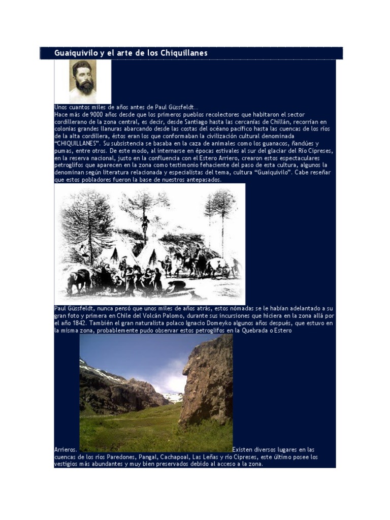 Arte de Los Chiquillanes PDF glaciar Geografía Física