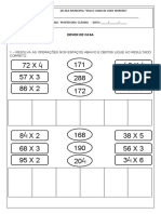 Atividade de Matematica - Dever de Casa