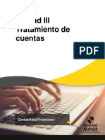 Unidad III Tratamiento de Cuentas: Contabilidad Financiera I Contabilidad Financiera I