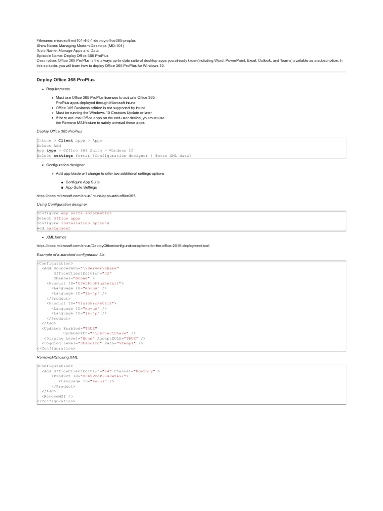 MD101 PDF | PDF