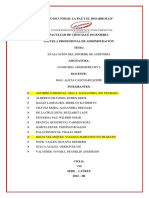 Evaluación Del Informe de Auditoría - Grupo N°06