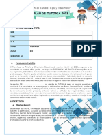 Iii Ciclo Plan de Tutoría