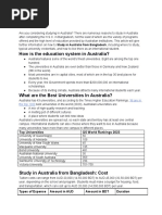 Study in Australia From Bangladesh