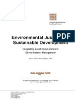 Environmental Justice and Sustainable Development: Integrating Local Communities in Environmental Management