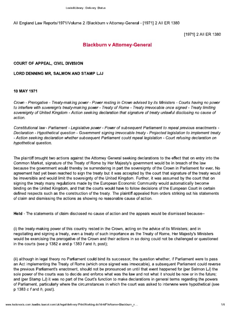 imperial tobacco v lord advocate Blackburn V Attorney-General PDF