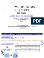 COMPARTIMIENTOS ACUOSOS 2021 2da Clase Métodos de Medida 2022 PDF