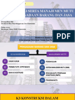 Penerapan K3 Serta Manajemen Mutu Dalam Pengadaan Barang Dan Jasa