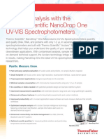 NanoDrop Internal Comparison Chart