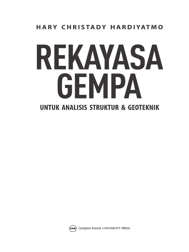 Rekayasa Gempa Untuk Analisis Struktur Dan Geoteknik Pdf