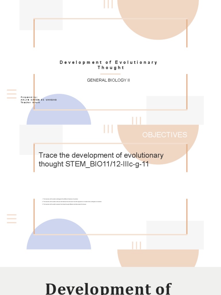 Evolutionary Thought Development | PDF | Charles Darwin | Natural Selection