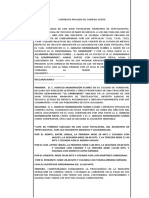 Contrato de Compra Venta de Un Terreno