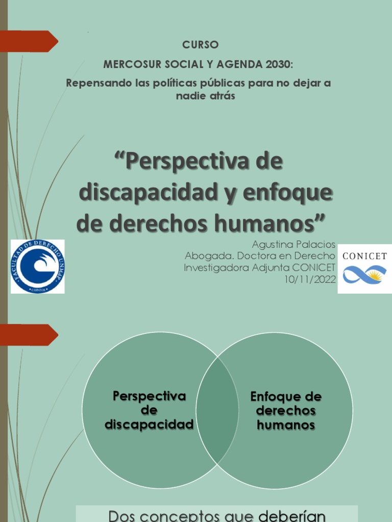 Perspectiva de Discapacidad y Derechos | PDF | Invalidez | Derechos humanos