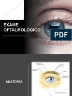 Exame oftalmológico: inspeção dos olhos, pálpebras e sobrancelhas