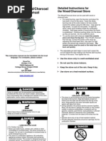 Stove-Tec Wood Charcoal Stove User Manual