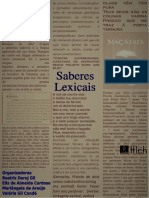 Saberes Lexicais PDF