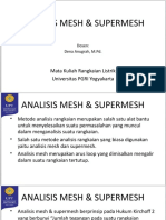 Analisis Mesh Dan Supermesh