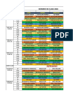 Horario 2023