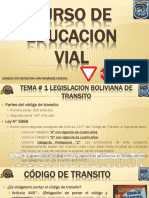 Curso de educación vial boliviana