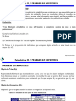Estadística II - PRUEBAS DE HIPOTESIS PDF