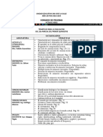 Horario y Tematicas de Pruebasparcial 2