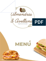 Almendras y avellanas menú sándwiches