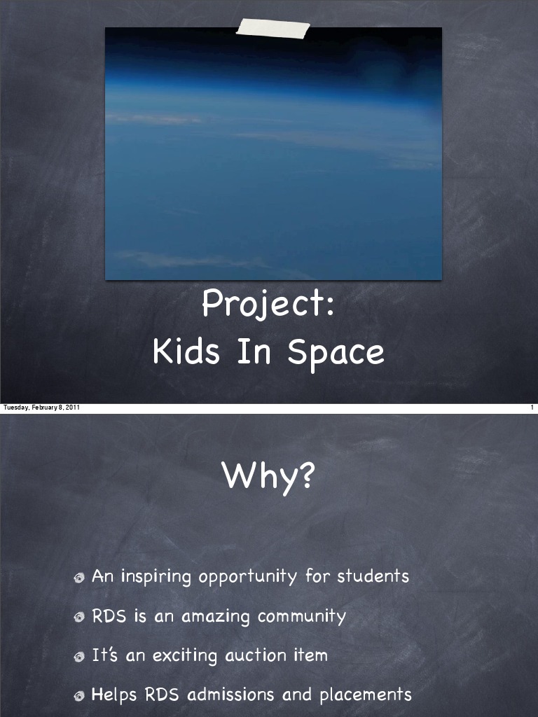 Kids In Space: Hands-On STEM Project | PDF