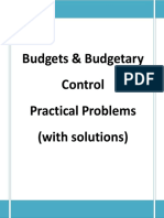 Budgetary Control - Practical Problems