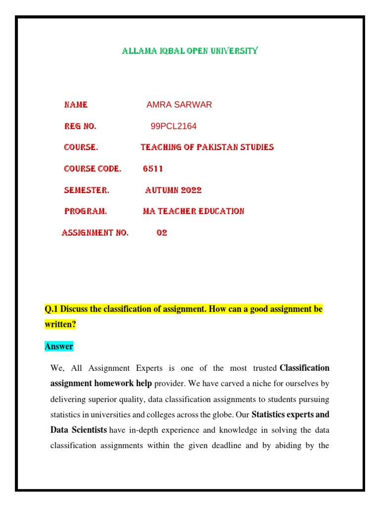 6511 Assignment 2 Edit | PDF