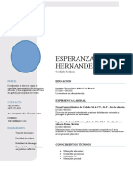 Curriculum Formato y Tabla