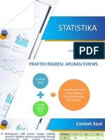 P14 Statistika - Praktik Regresi 2 Eviews