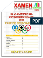 Examen Olimpiadas Del Conocimiento PDF