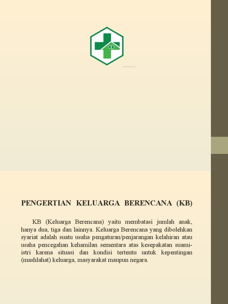Arti dan Jenis Alat Kontrasepsi KB | PDF