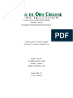 PHINMA CDO College Carmen Campus BS Criminology Compilation of Non-Institutional Correction Laws