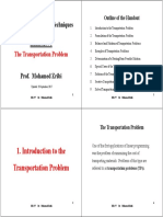 Introduction To The Transportation Problem